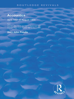 cover image of Accountics, Part I